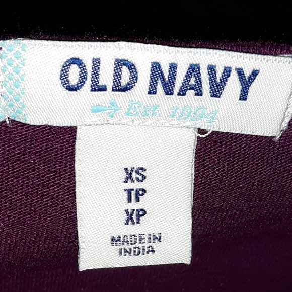 Old Navy Maroon and Blue Women's Blouses Size XS - Picture 3 of 5